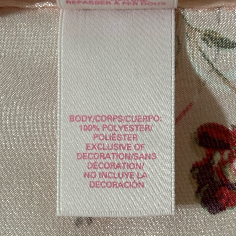 Victoria's Secret Signature Satin Pink Floral Pajama Set Gorgeous - Picture 5 of 9
